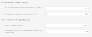 public service loan forgiveness calculator comparison assumptions