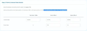 Mortgage Point Calculator Entering Interest Rates & Points