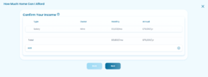 home affordability calculator screen #1