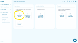 Fitbux student loan payoff calculator entry point